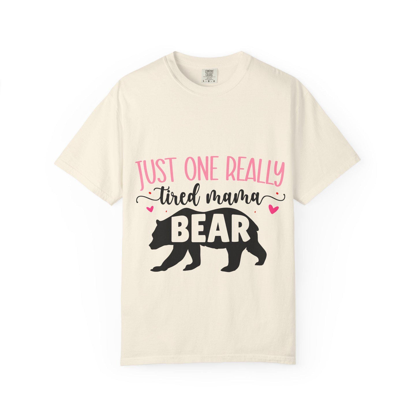 Modern Mama Comfort Colors Shirt Tired Mama Bear Trendy Mom T-Shirt Short Sleeve New Mom Gift Mommy Tee Mother’s Day or Birthday