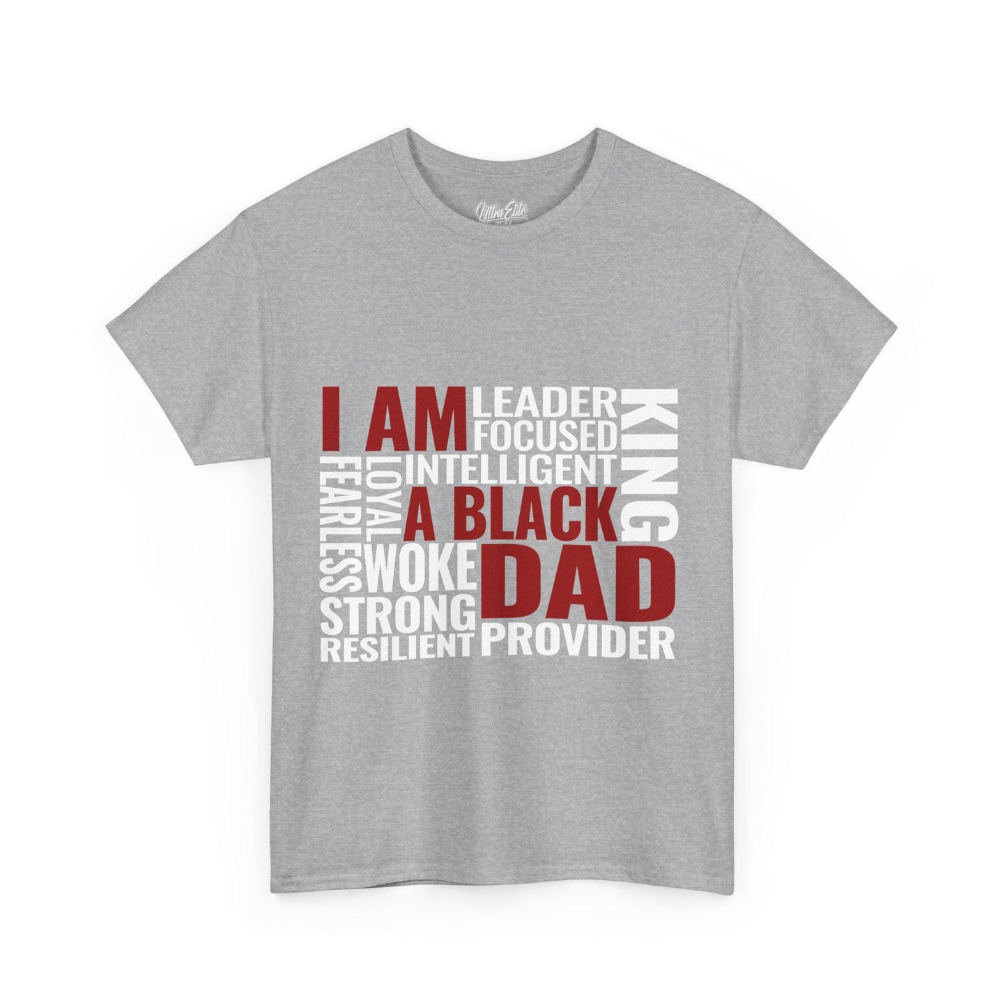 Dark I am a King Fatherhood Tee | Dad Shirt | Father’s Day Gift | Husband Tee | Front & Back Print | Gift for Dad or Husband