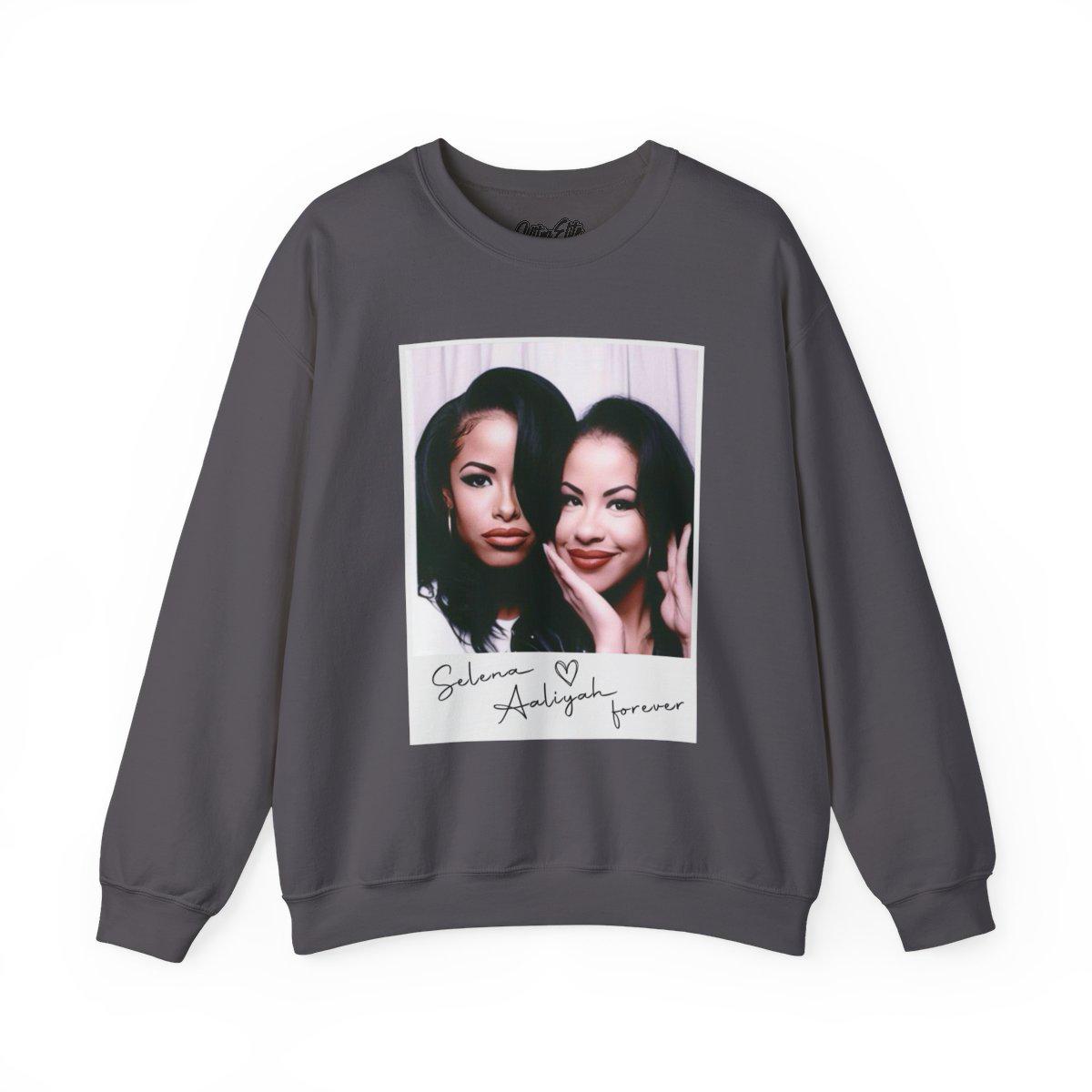 Selena & Aaliyah Graphic Tee: Hiphop Music Legends Sweatshirt