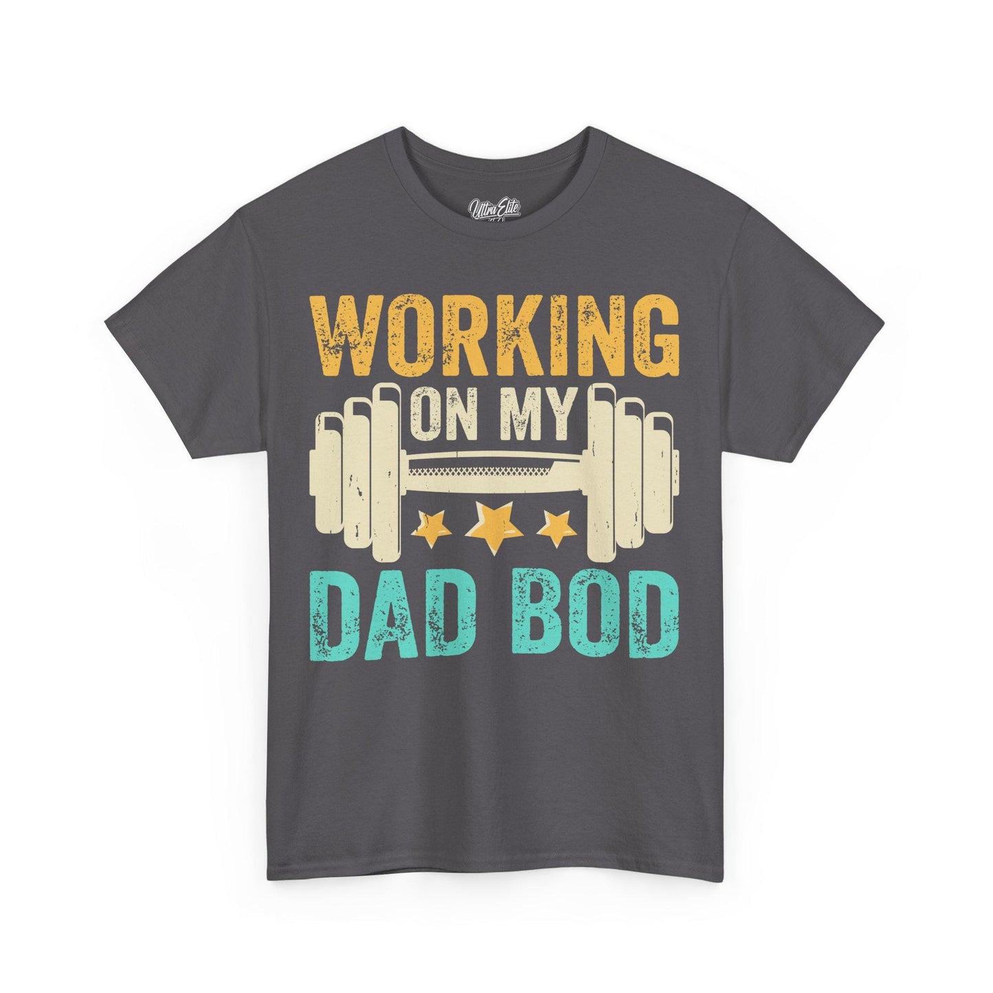 Working on my Dad Bod Tee Funny Dad Shirt Father’s Day Gift Husband Tee Front & Back Print Gift for Dad or Husband