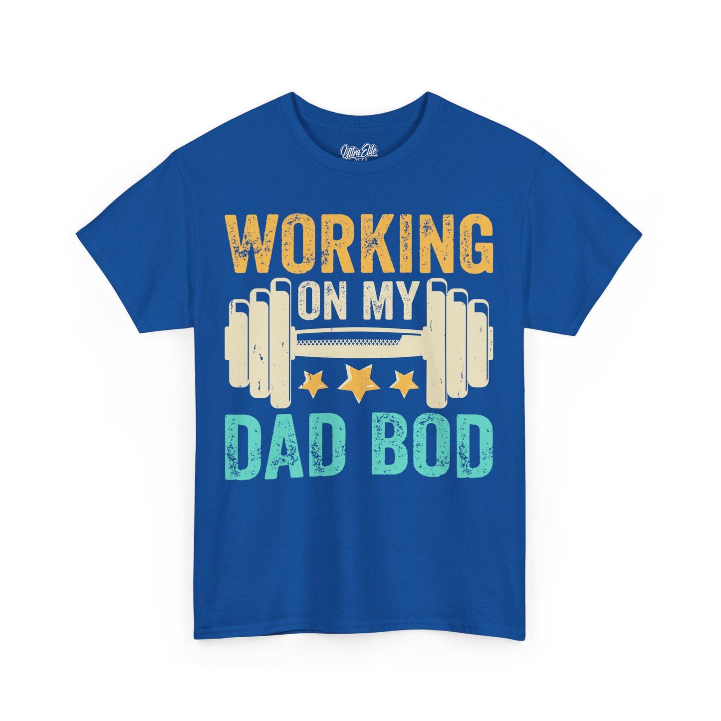 Working on my Dad Bod Tee Funny Dad Shirt Father’s Day Gift Husband Tee Front & Back Print Gift for Dad or Husband