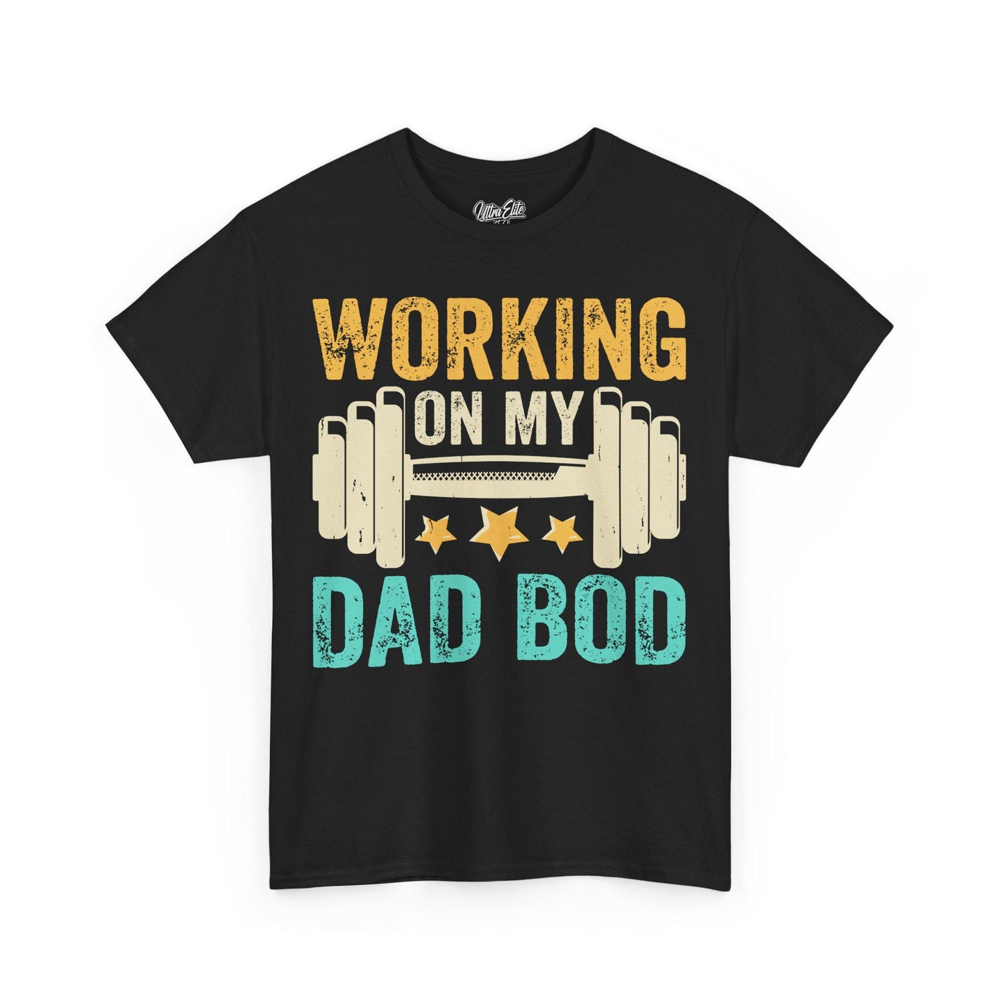 Working on my Dad Bod Tee Funny Dad Shirt Father’s Day Gift Husband Tee Front & Back Print Gift for Dad or Husband