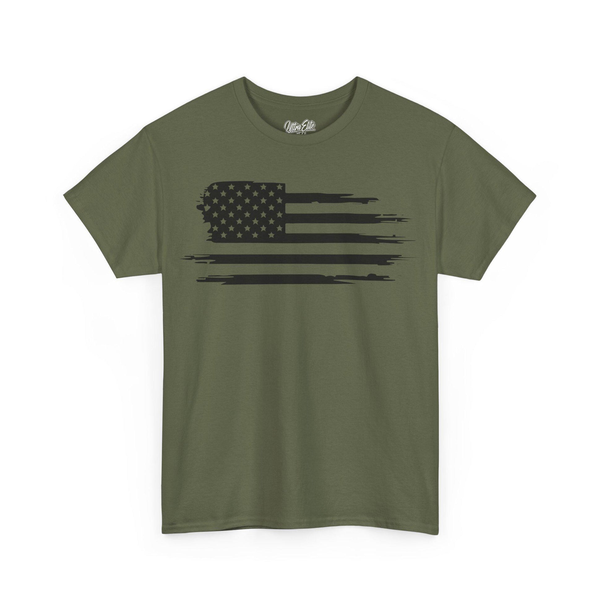 USA Flag T-Shirt: Patriotic 4th of July, Veteran, Gym Wear