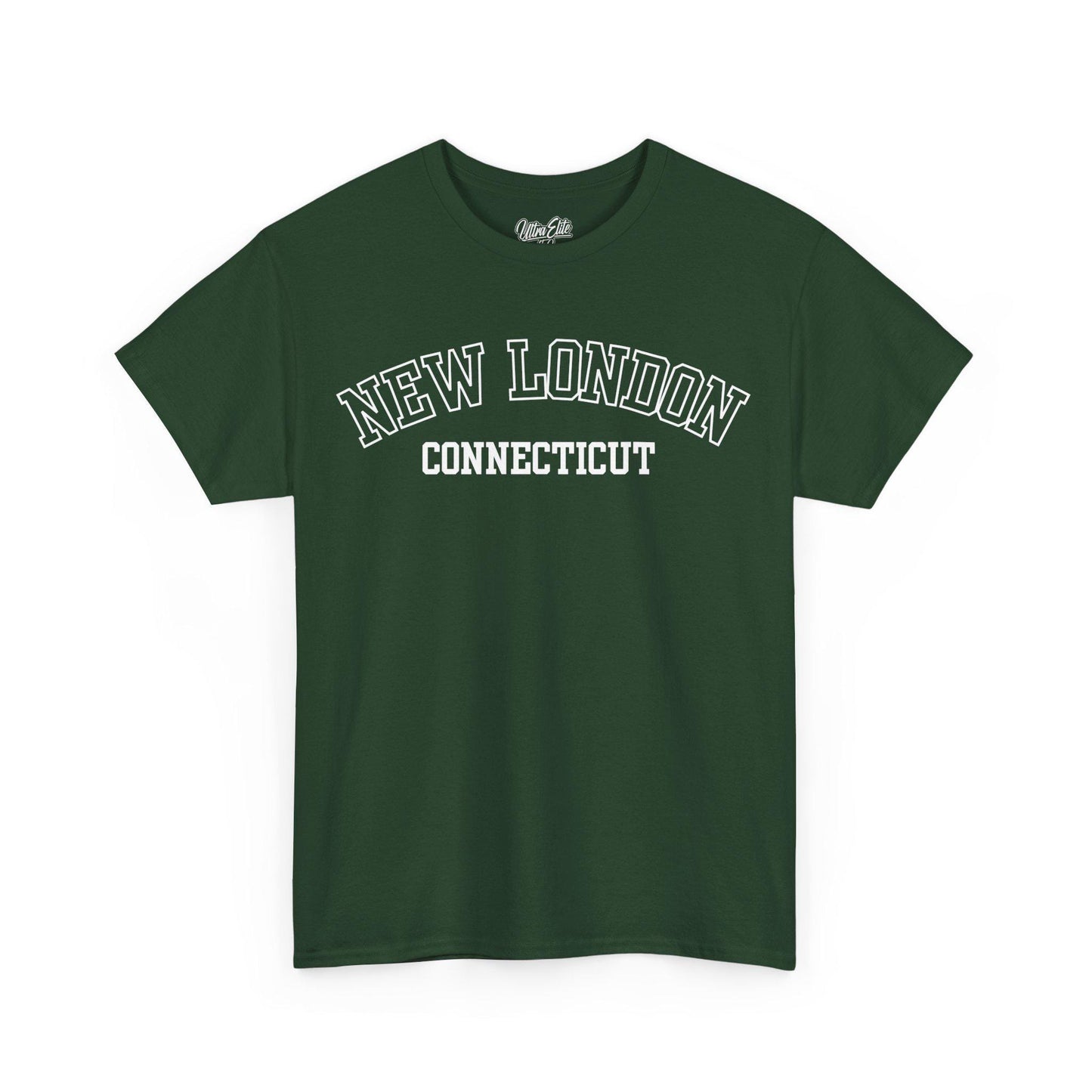 New London CT T-Shirt: Retro 1970s Cityscape Tee