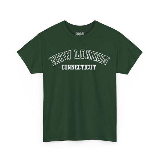 New London CT T-Shirt: Retro 1970s Cityscape Tee