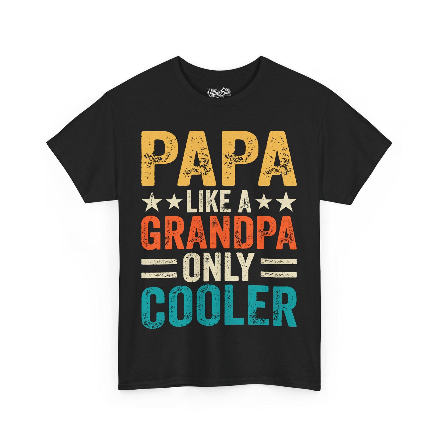 Papas are Cooler Tee Funny Dad Shirt Father’s Day Gift Husband Tee Front & Back Print Gift for Dad or Husband
