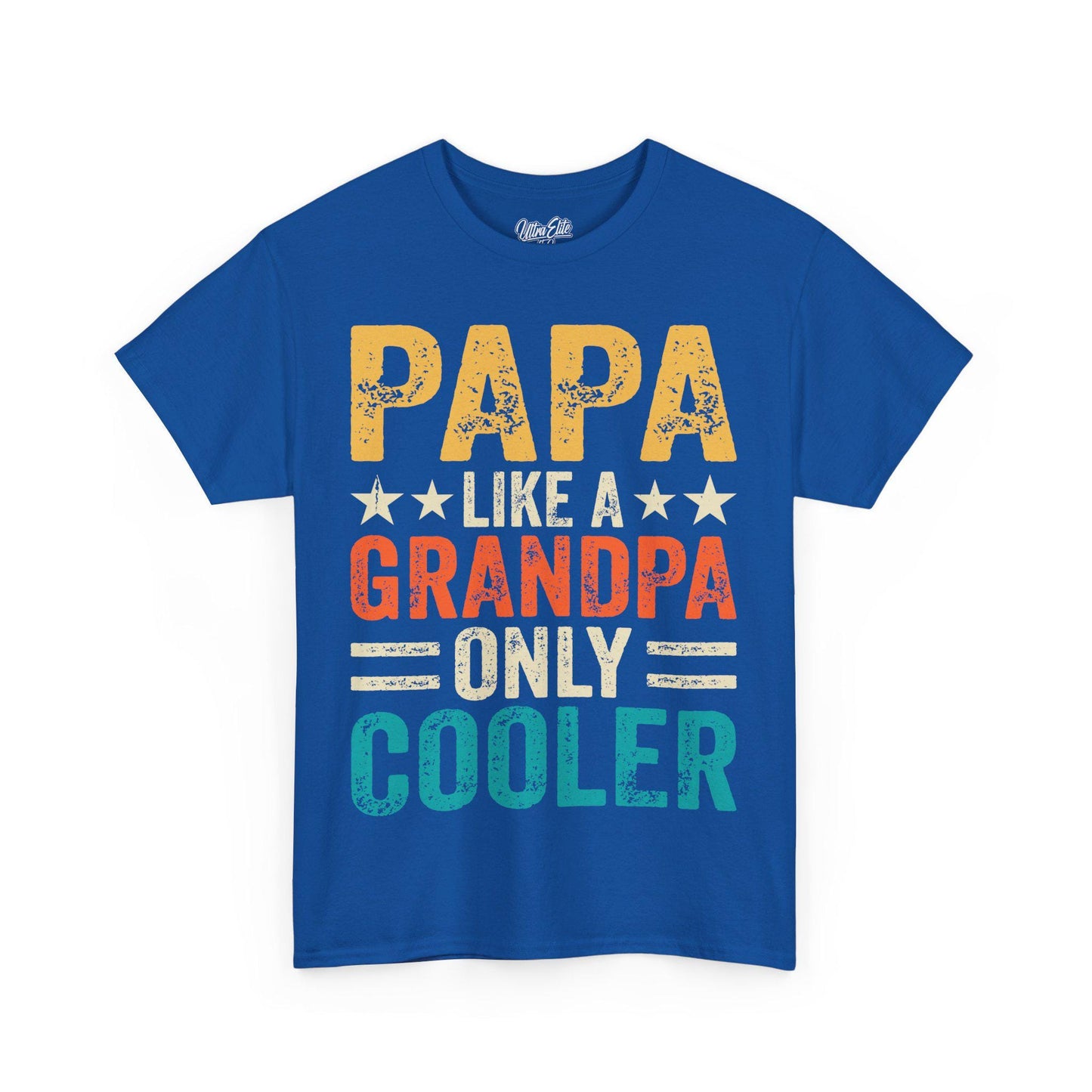 Papas are Cooler Tee Funny Dad Shirt Father’s Day Gift Husband Tee Front & Back Print Gift for Dad or Husband