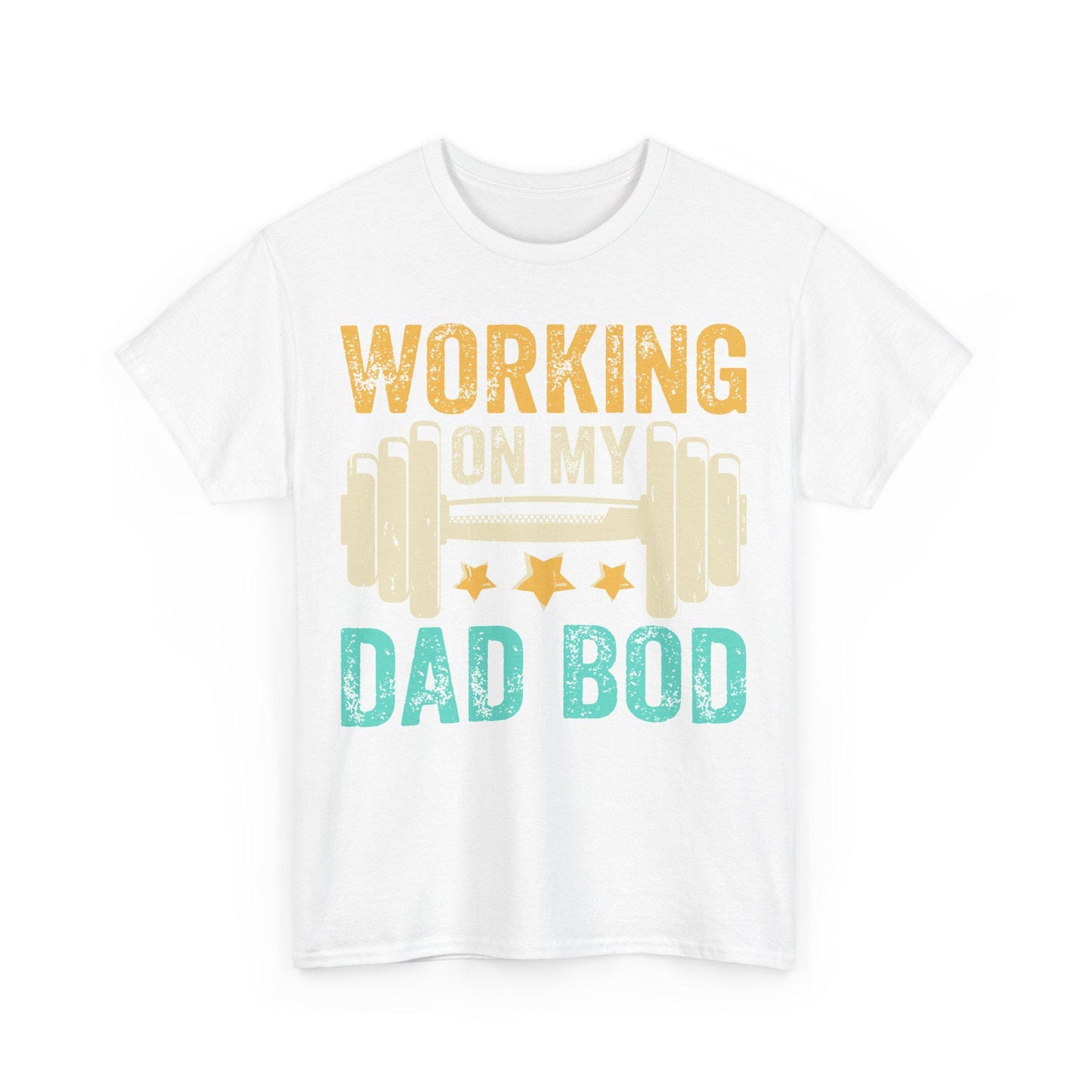 Working on my Dad Bod Tee Funny Dad Shirt Father’s Day Gift Husband Tee Front & Back Print Gift for Dad or Husband