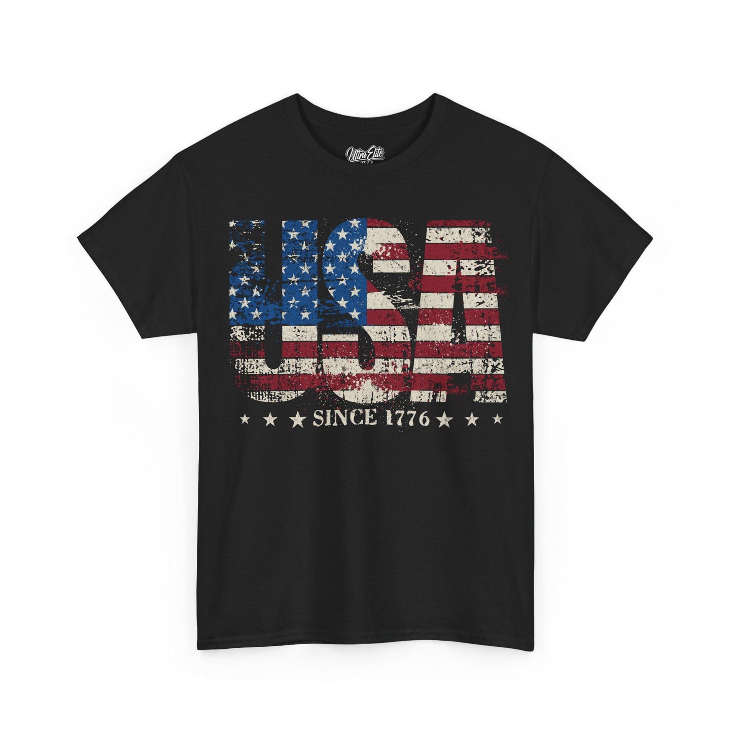 Faded USA Flag T-Shirt: 4th of July Patriotic Tee