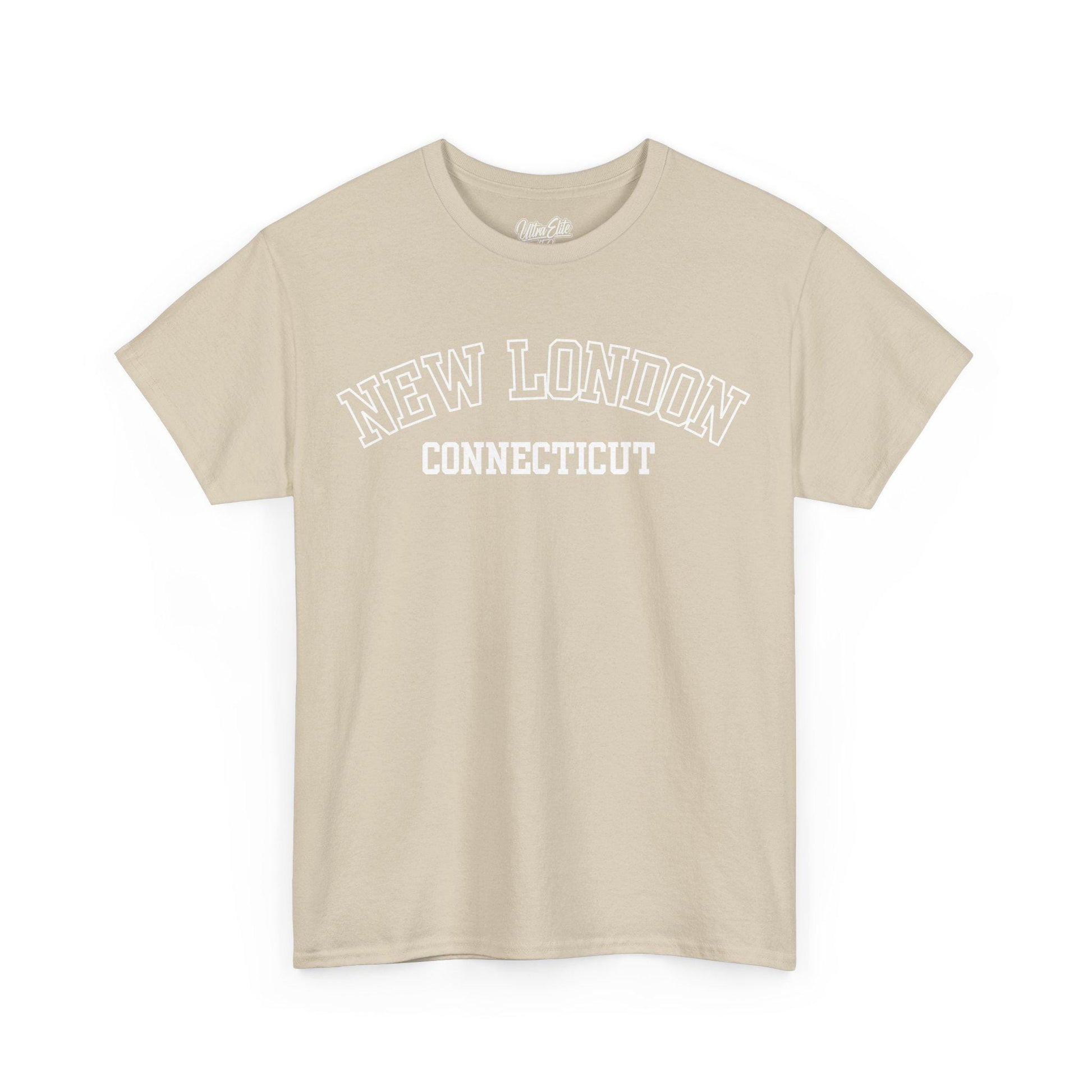 New London CT T-Shirt: Retro 1970s Cityscape Tee