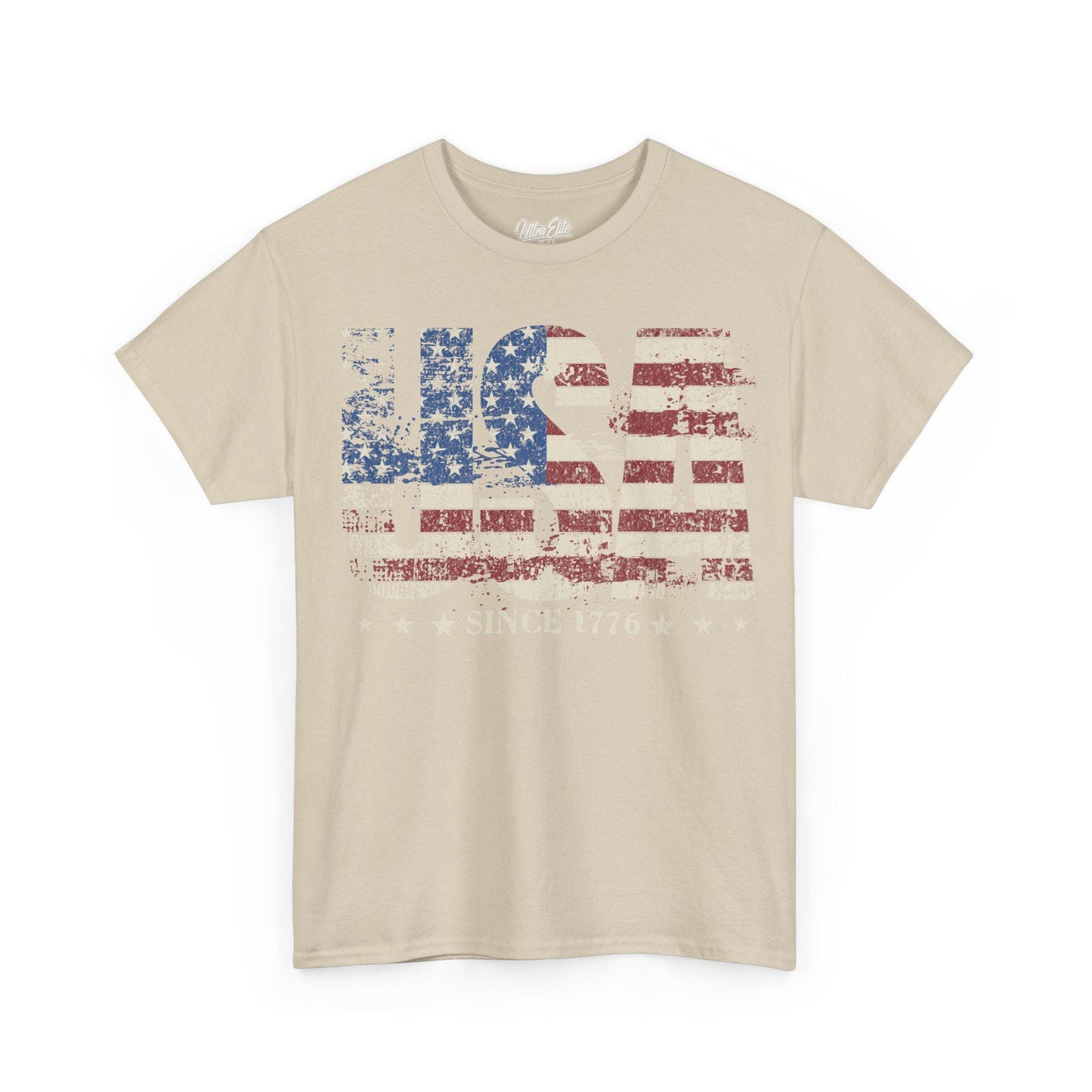 Faded USA Flag T-Shirt: 4th of July Patriotic Tee