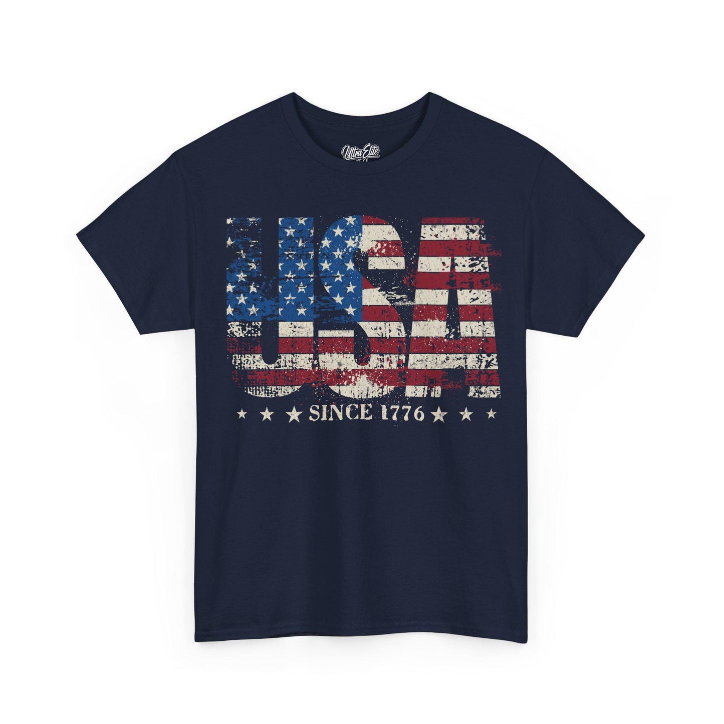 Faded USA Flag T-Shirt: 4th of July Patriotic Tee