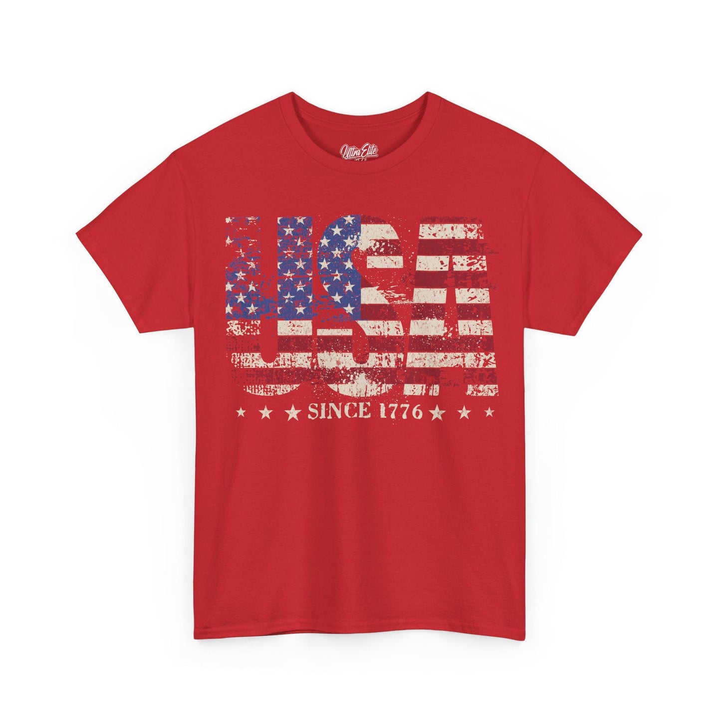 Faded USA Flag T-Shirt: 4th of July Patriotic Tee